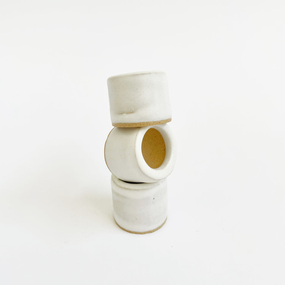 Ceramic Concho | Marshmallow: $7