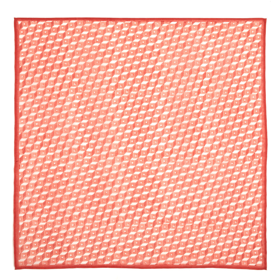 Correa | Square Scarf | Burnt Coral