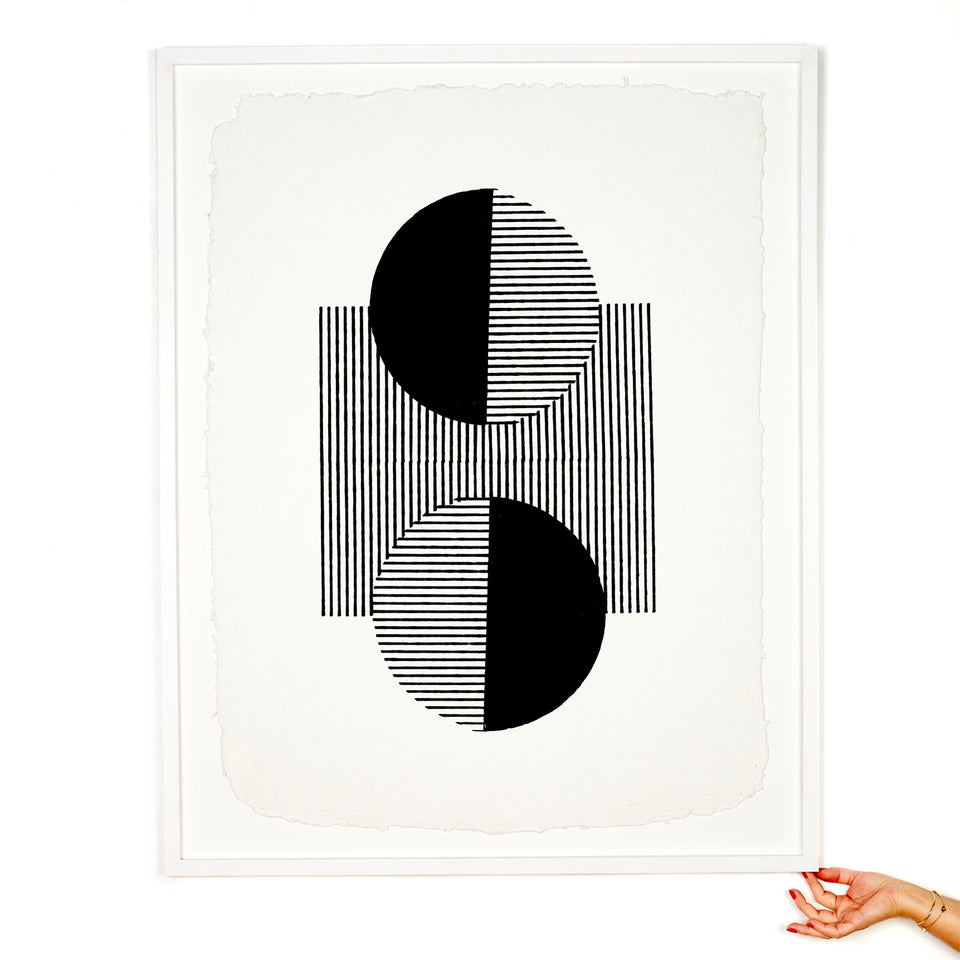Eclipse | Black | Woodblock Print