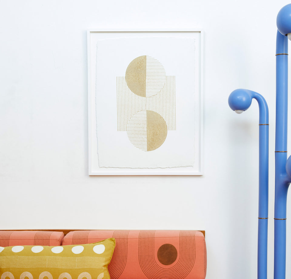Eclipse | Sand | Woodblock Print