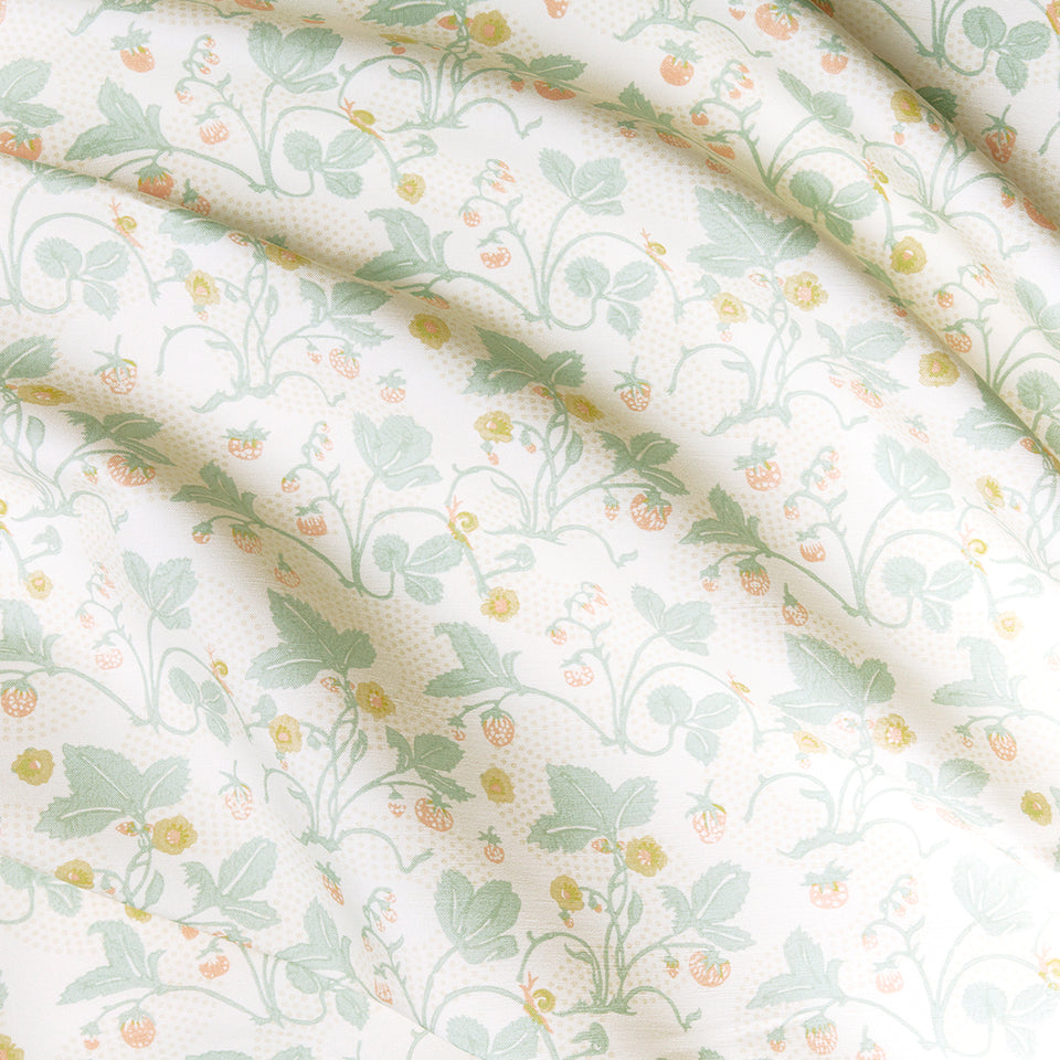 Strawberries Fabric | Sage