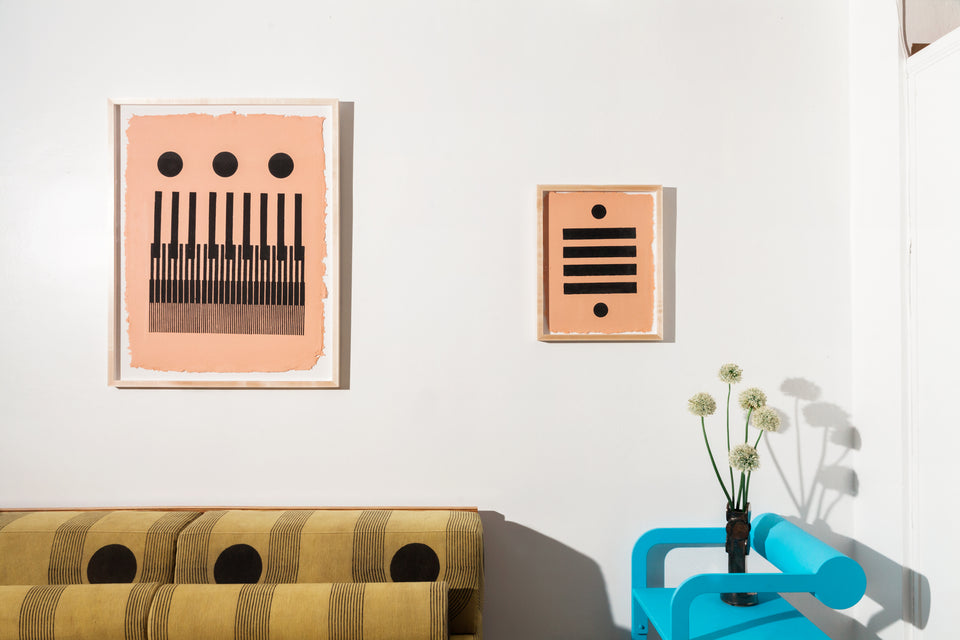 Piano | Woodblock Print