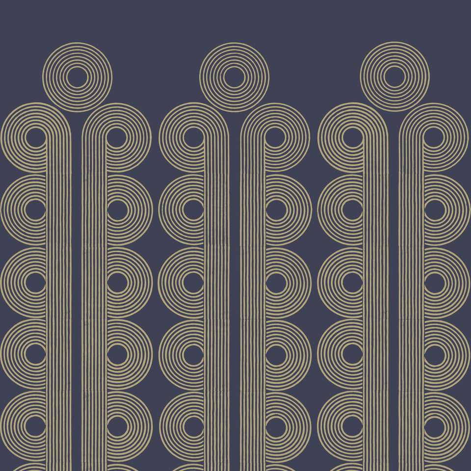 Poiret Wallpaper | Navy