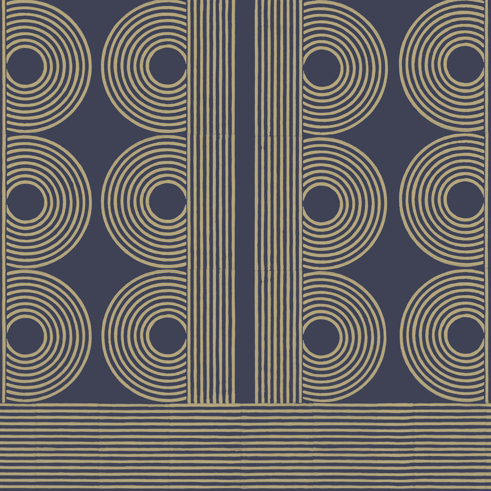 Poiret Wallpaper | Navy