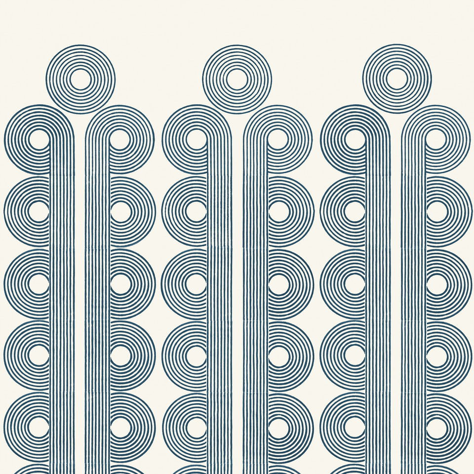 Poiret Wallpaper Sample | Snow