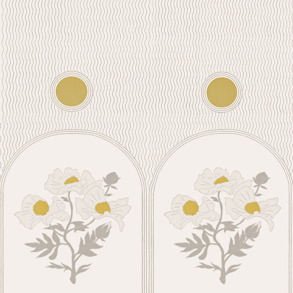 Poppies Wallpaper | Linen