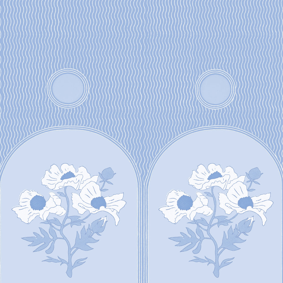 Poppies Wallpaper | Periwinkle
