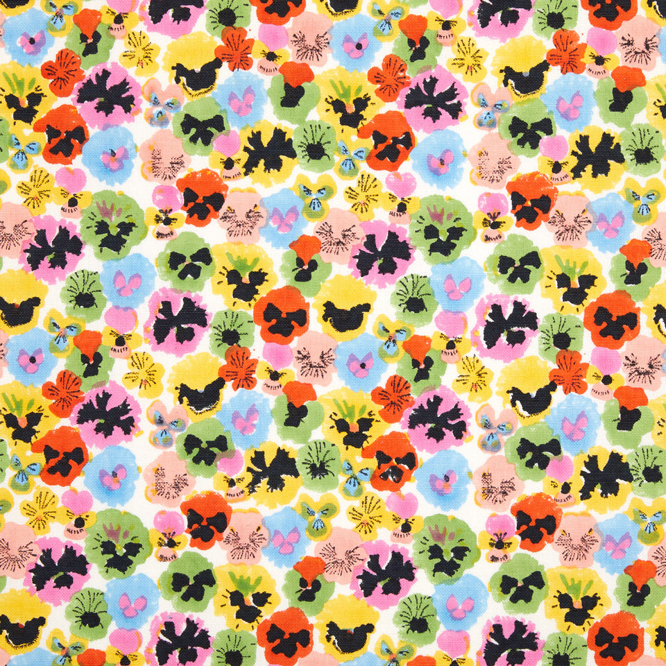 Pansies Fabric | Warhol