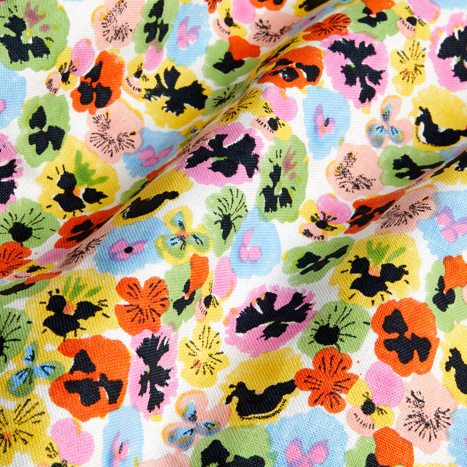 Pansies Fabric | Warhol
