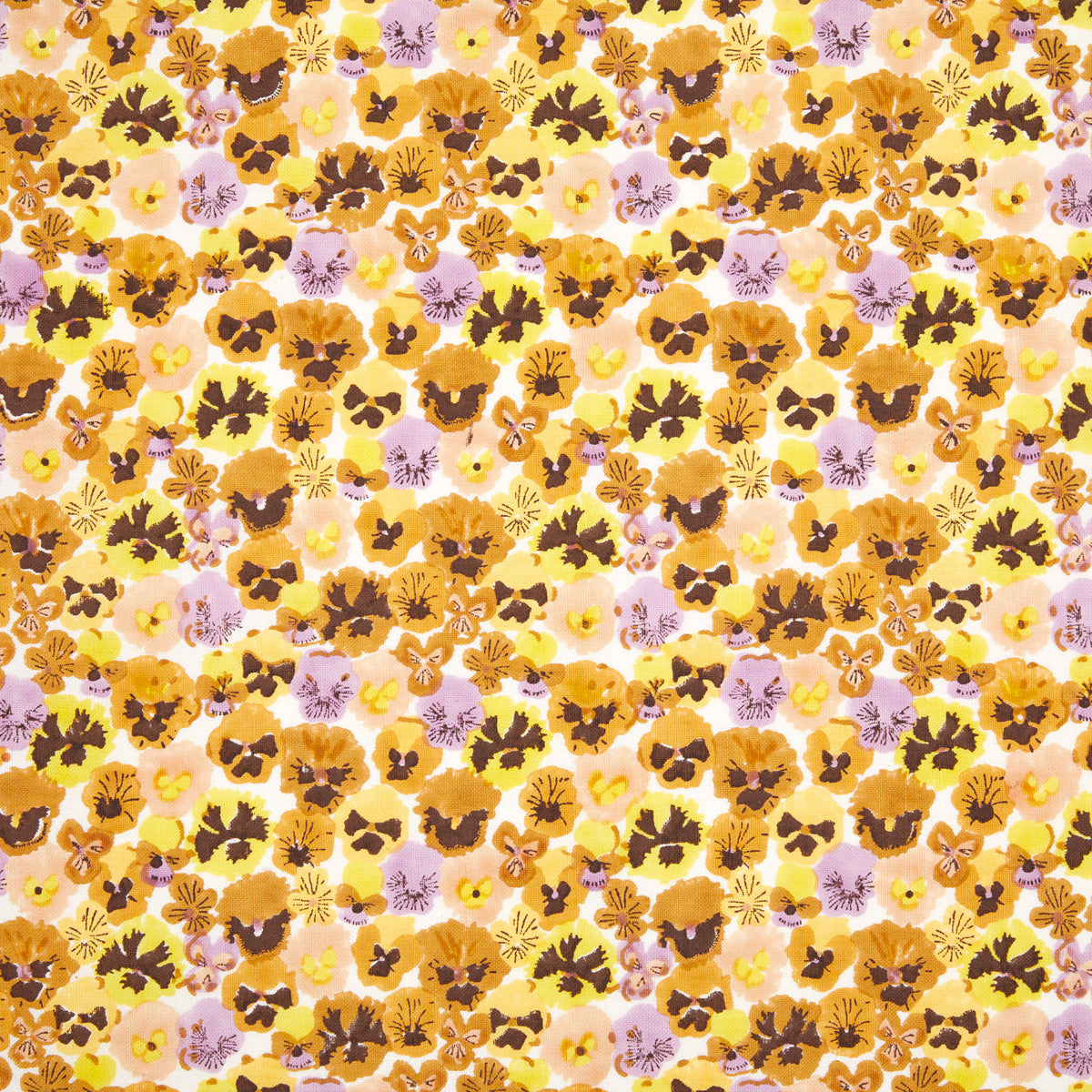Pansies Fabric | Lavender