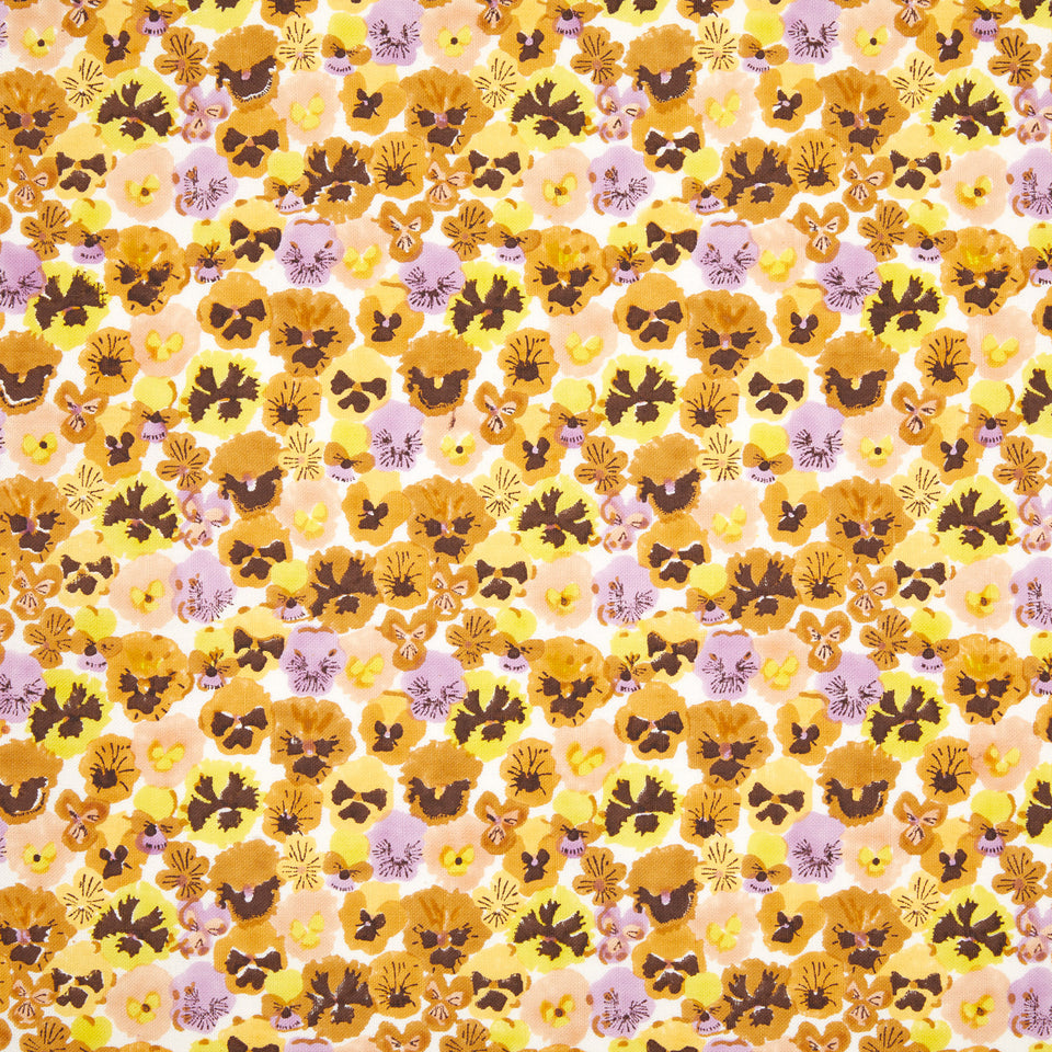 Pansies Fabric | Lavender