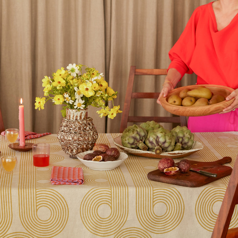Poiret Tablecloth | Ochre