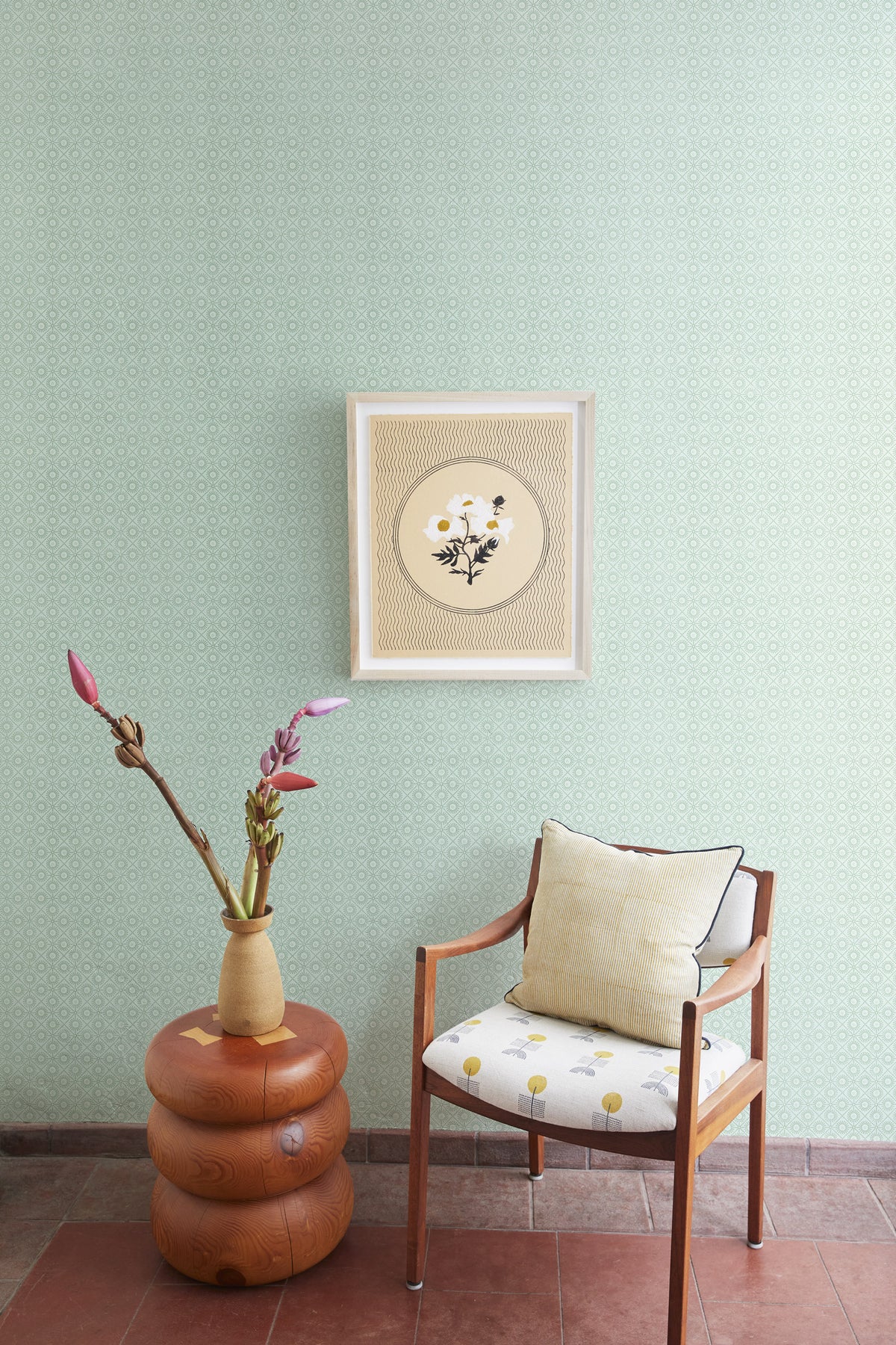 Sunburst Wallpaper | Sea Glass
