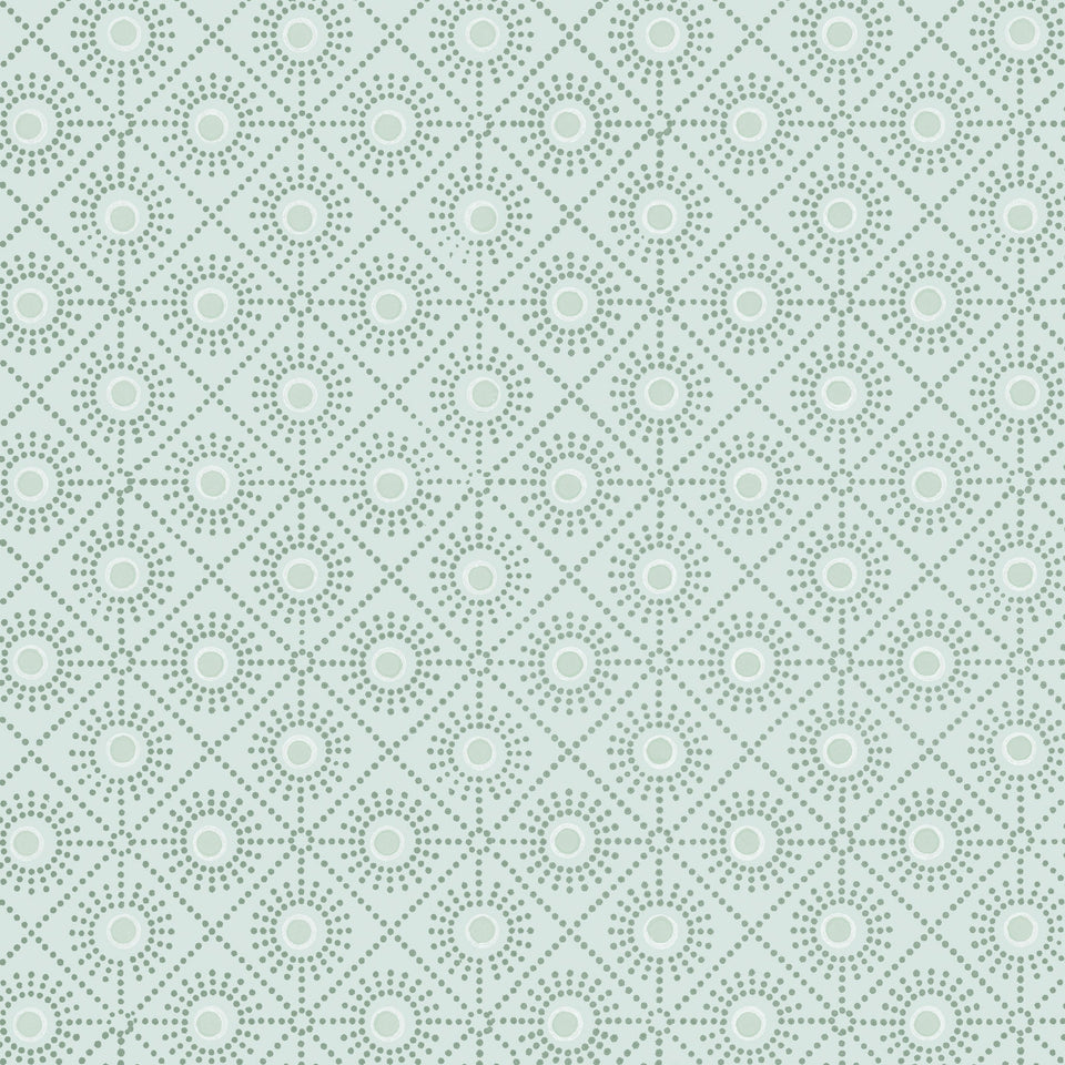 Sunburst Wallpaper Sample | Sea Glass
