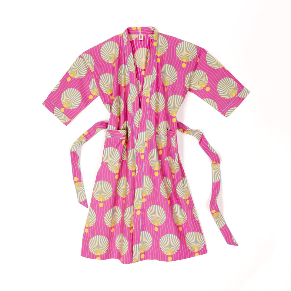 Shells Robe | Magenta