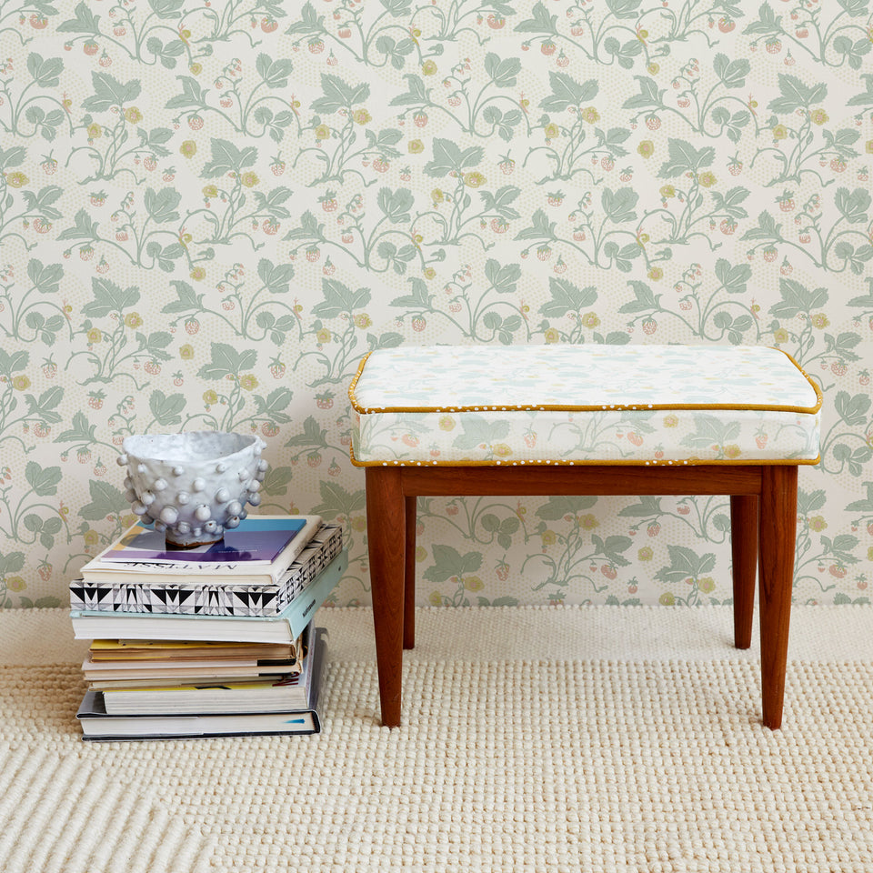Strawberries Fabric | Sage