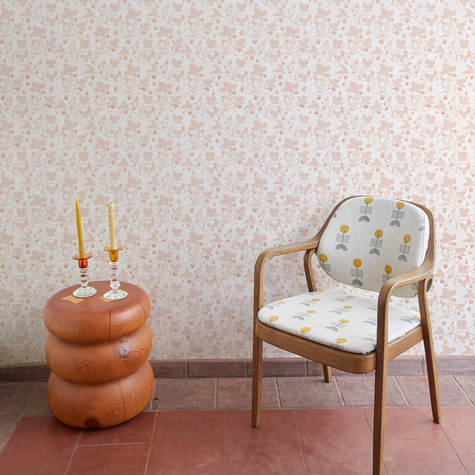 Strawberries Wallpaper | Blush