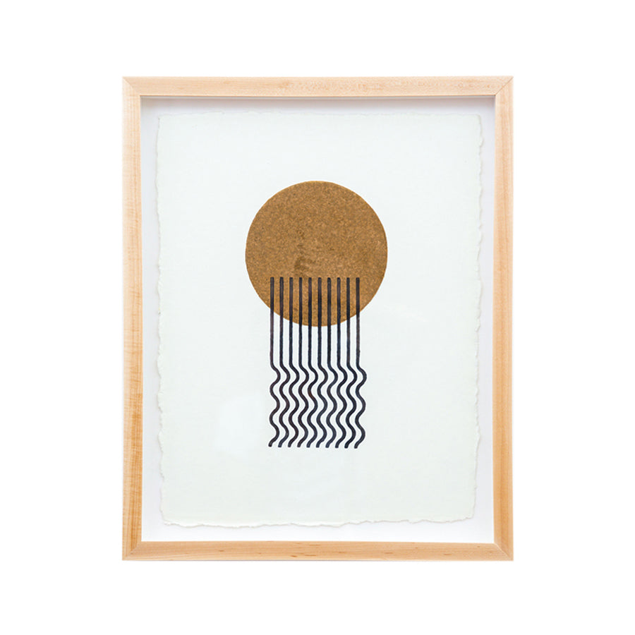 Byway | Ochre | Woodblock Print