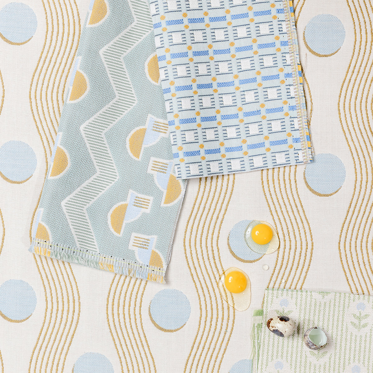 Agnes Fabric Swatch | Sea Glass