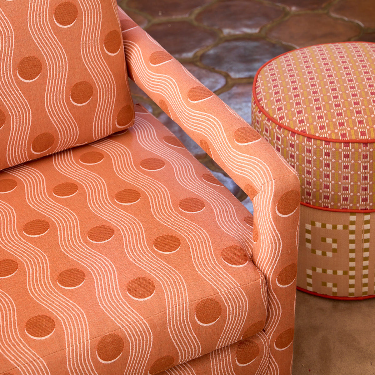 Juggle Fabric Swatch | Terra Cotta