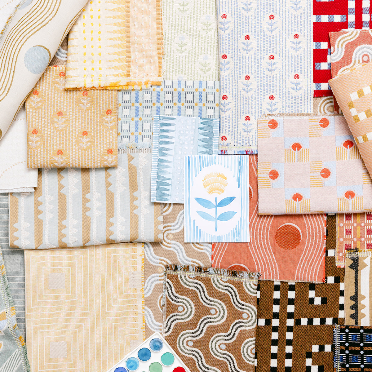 Spindle Stripe Fabric | Dune