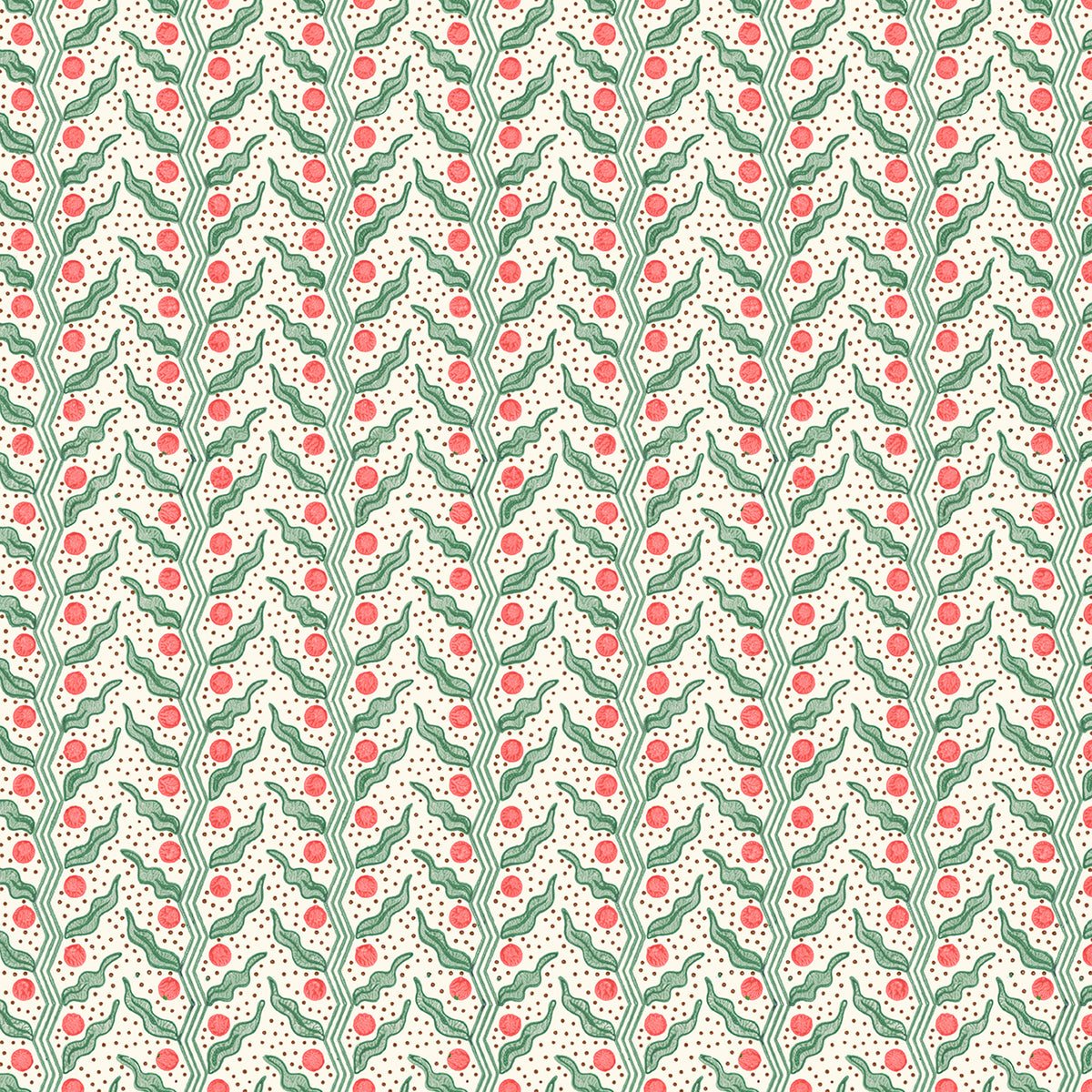 Berry Dot Wallpaper Sample | Red