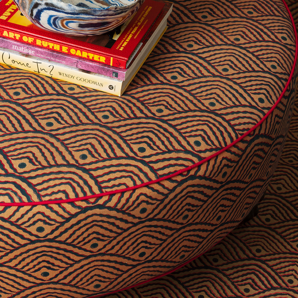 Valley Dot Fabric Swatch | Russet