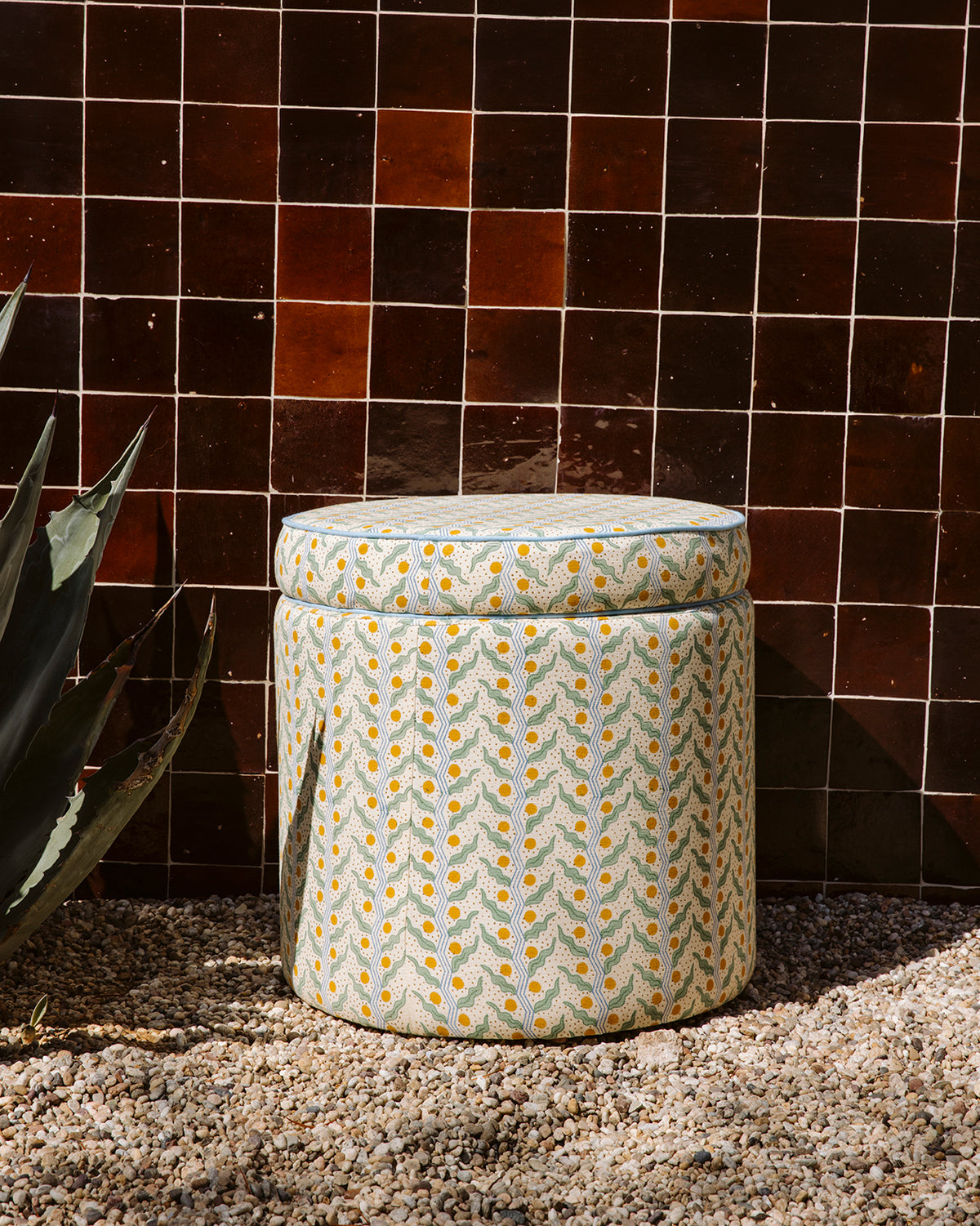 Berry Dot Fabric | Ochre