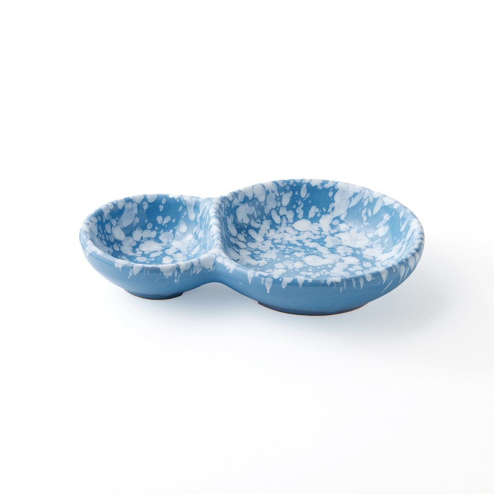 CNF Splatterware Olive Dish