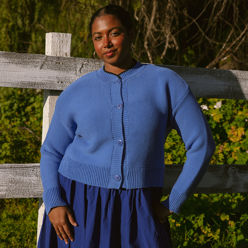 Hilma Cardigan | Bluebird – Block Shop