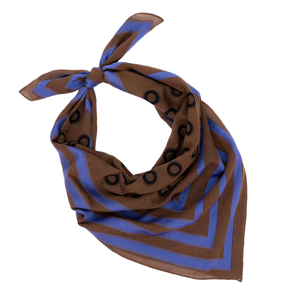 Omega Jacquard Silk Scarf