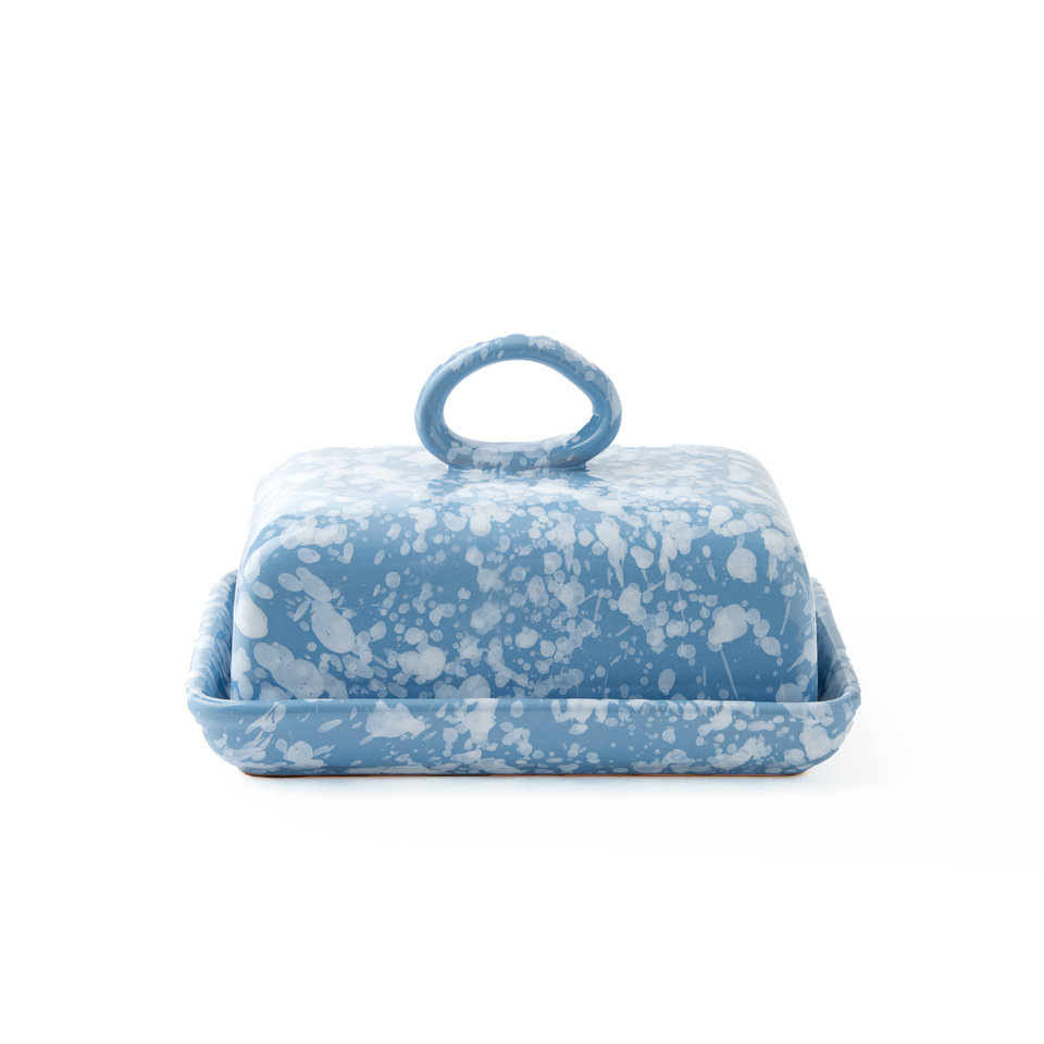 CNF Splatterware Butter Dish