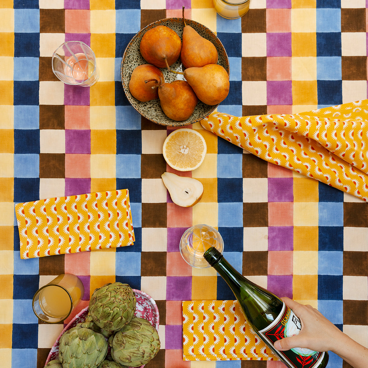 Checker Tablecloth