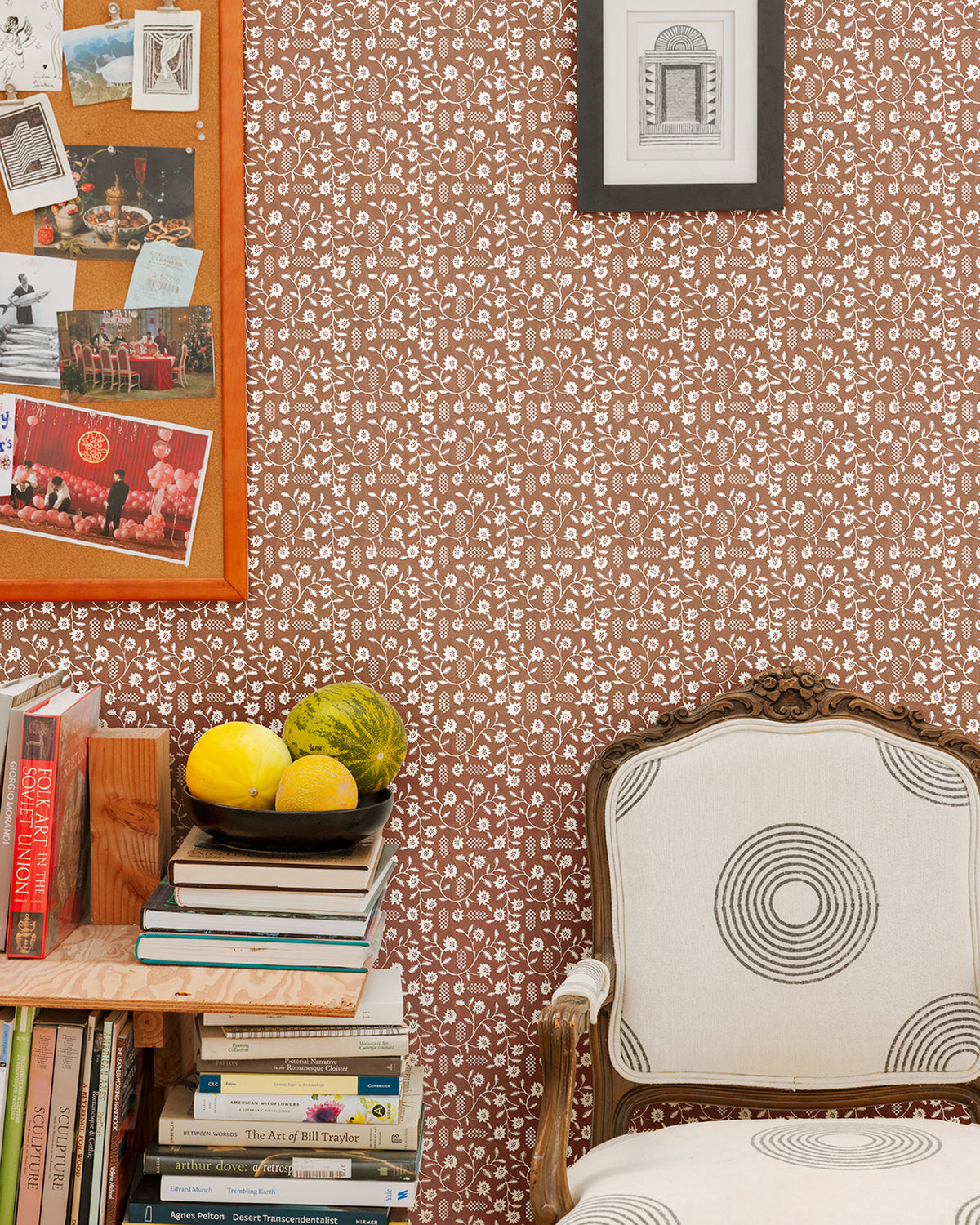 Clematis Wallpaper | Nut Brown