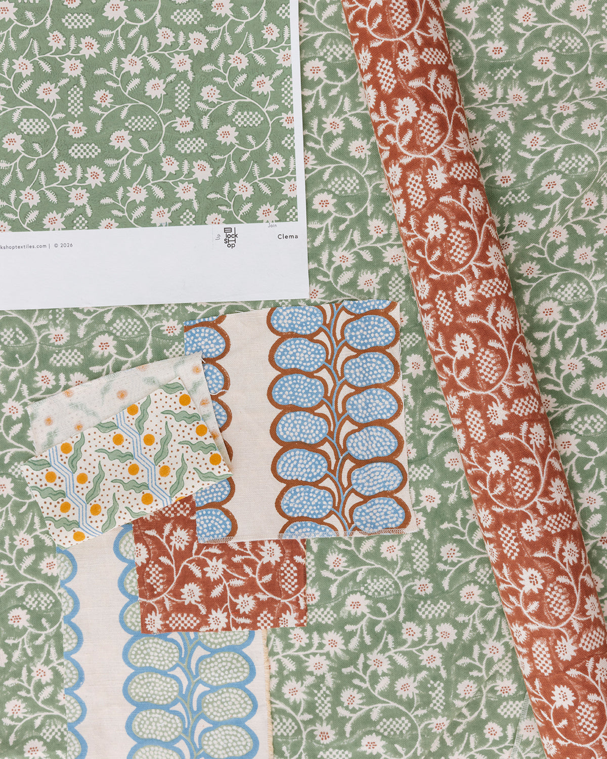 Clematis Fabric | Sage