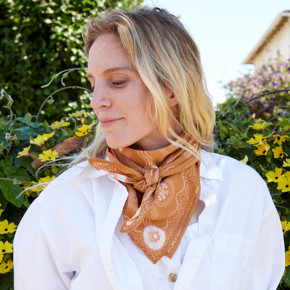 Cosmos Square Scarf | Floret Collection