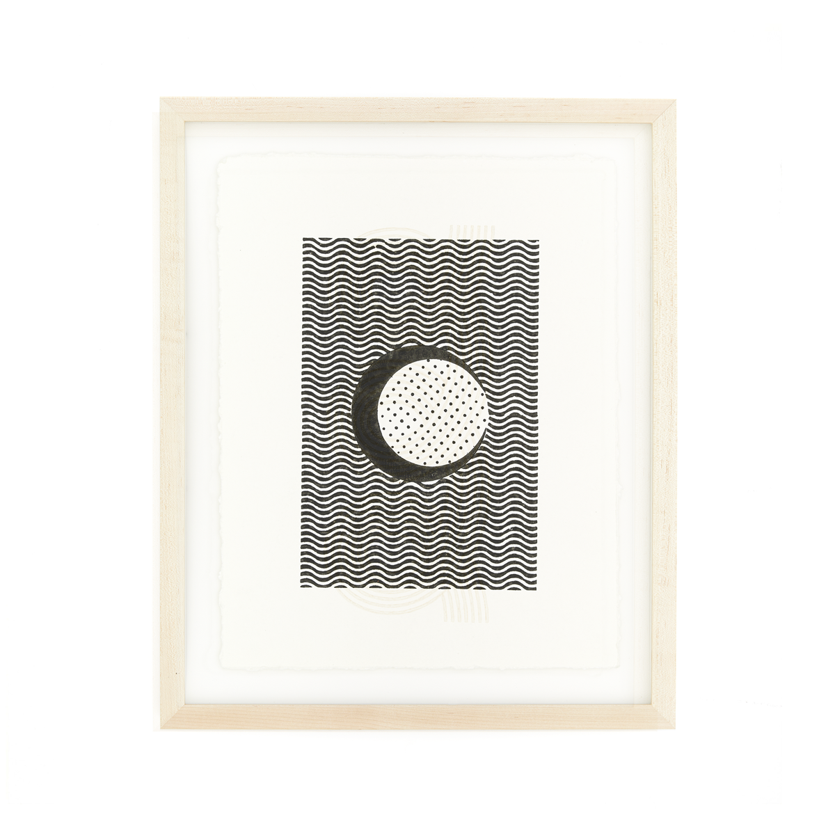 Waning Crescent | Woodblock Print