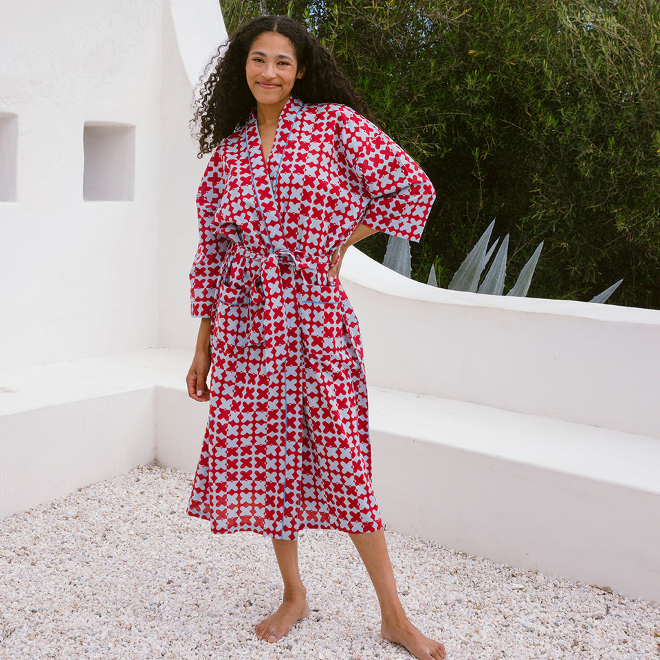 Cross Hatch Robe