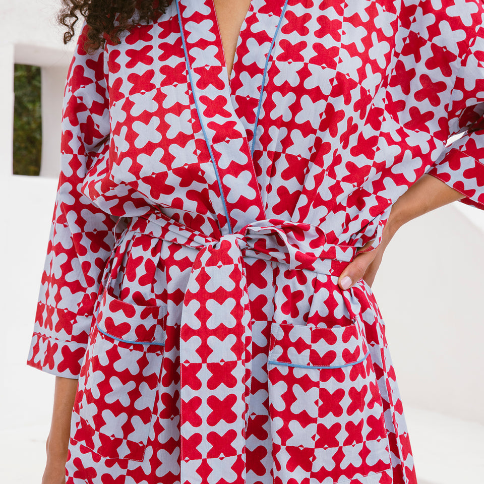 Cross Hatch Robe
