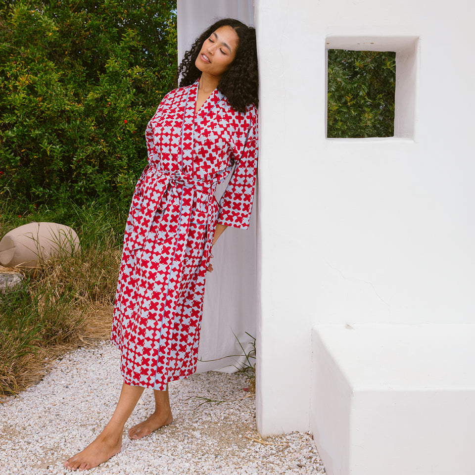 Cross Hatch Robe