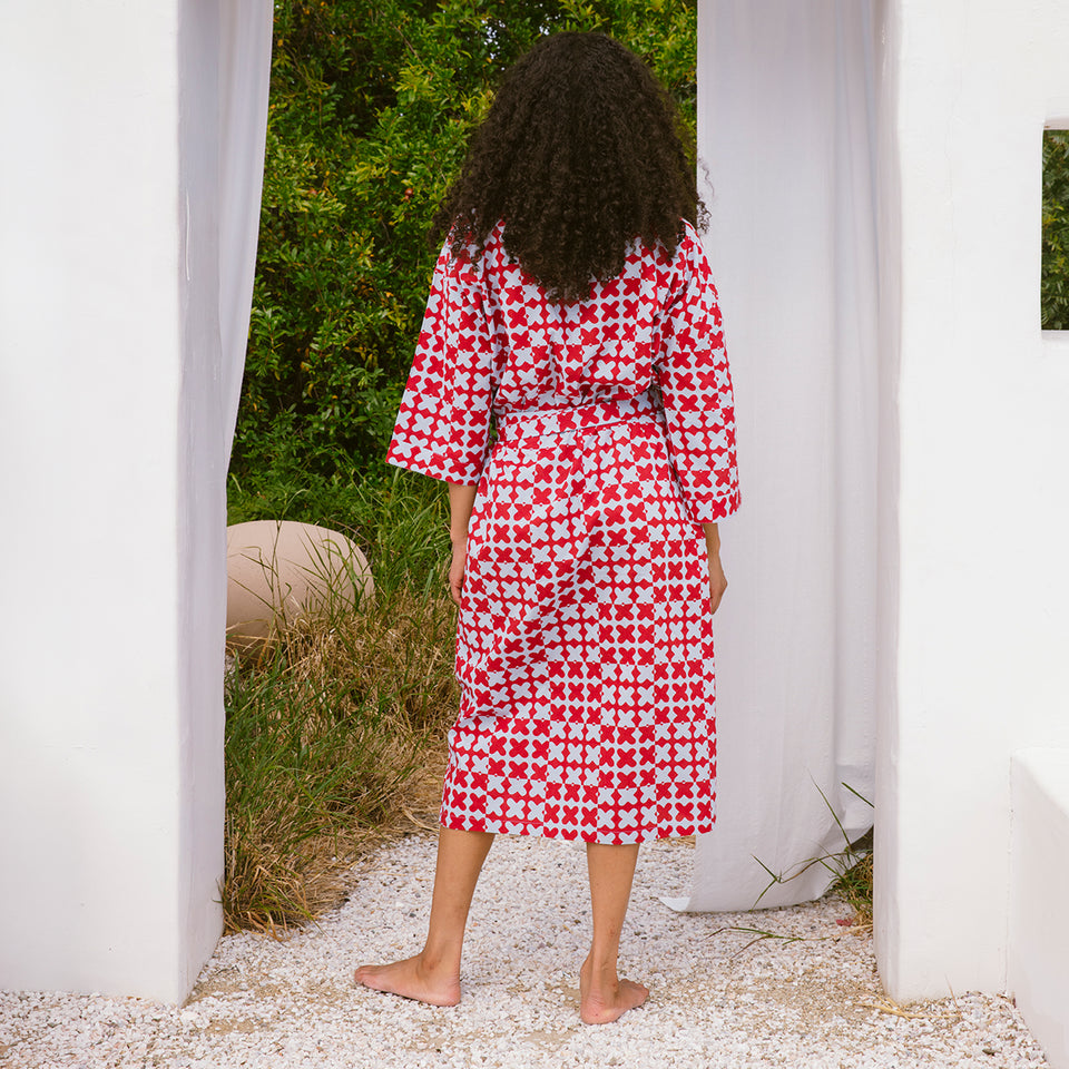 Cross Hatch Robe