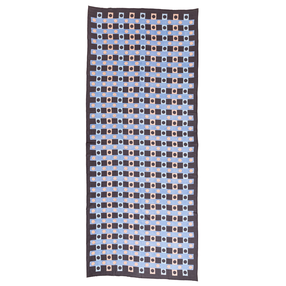 Domino Long Scarf | Black