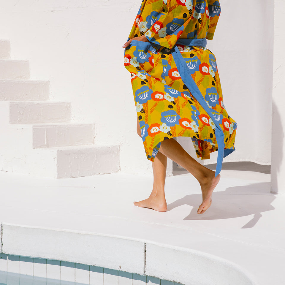 Flower Fields Robe