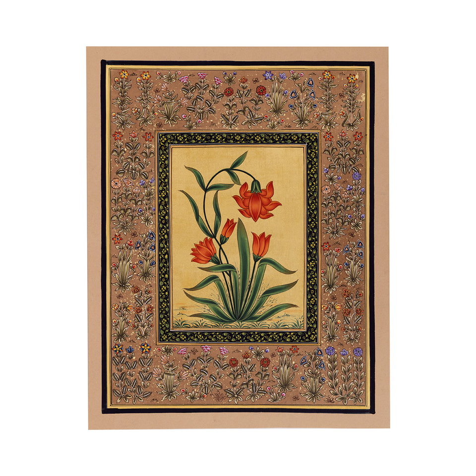 Orange Lilies | Miniature Painting