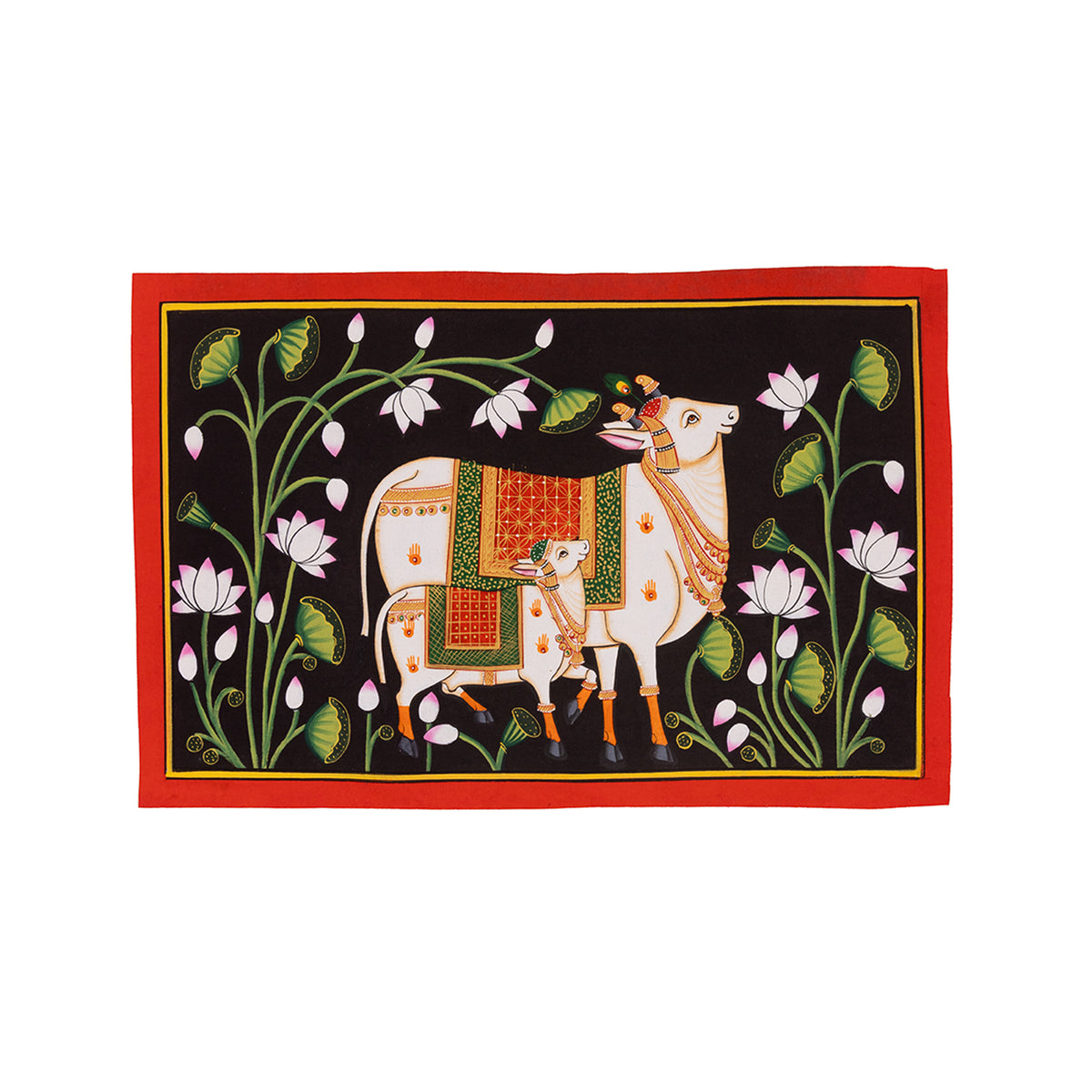 Cow and Calf | Miniature Painting