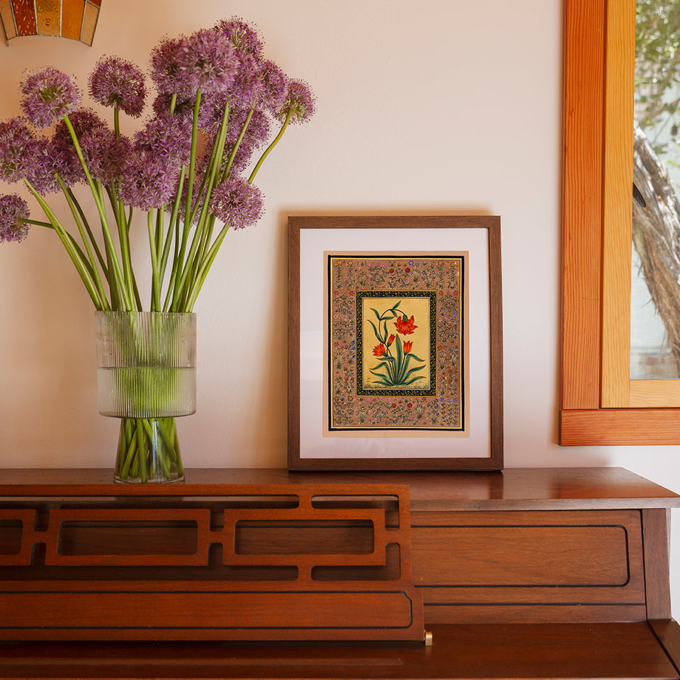 Orange Lilies | Miniature Painting