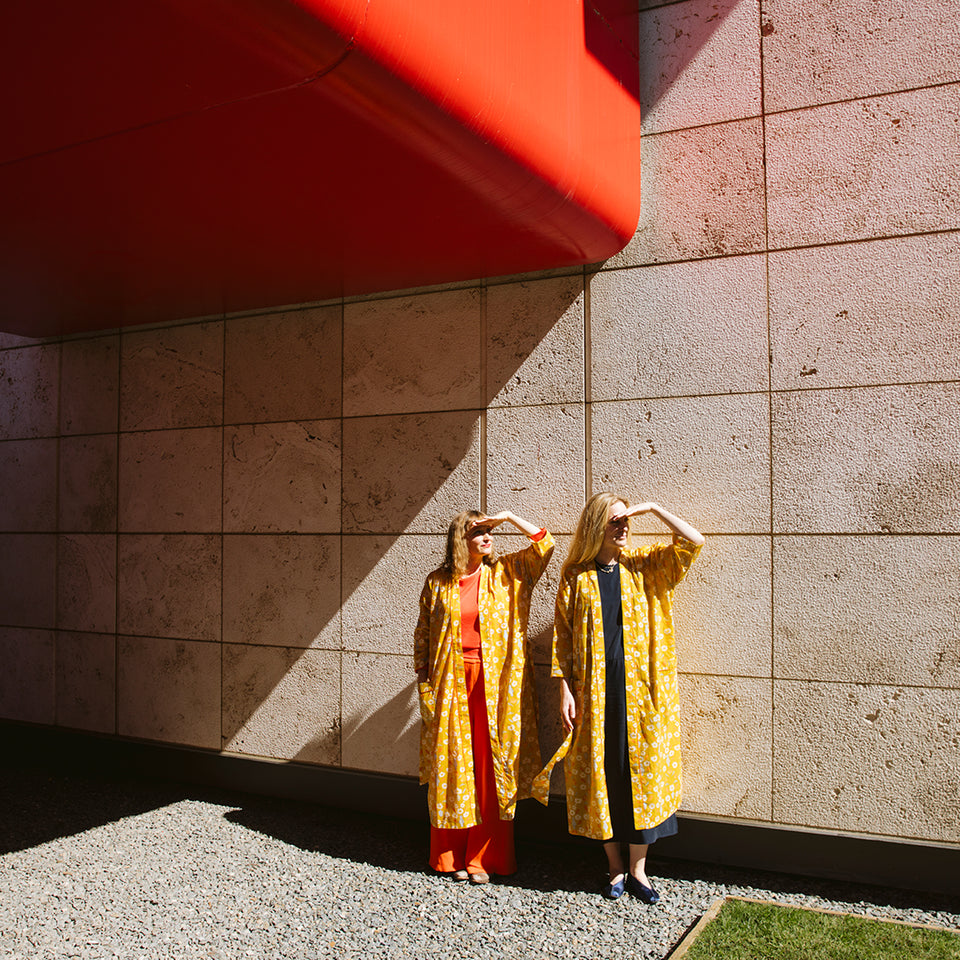 Ochre California Poppies Robe