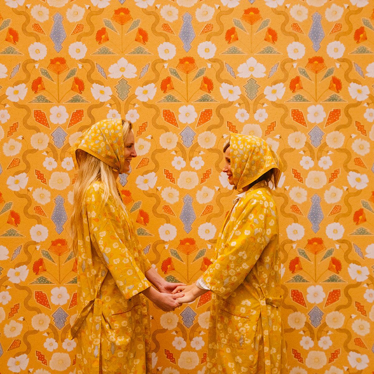 Ochre California Poppies Robe