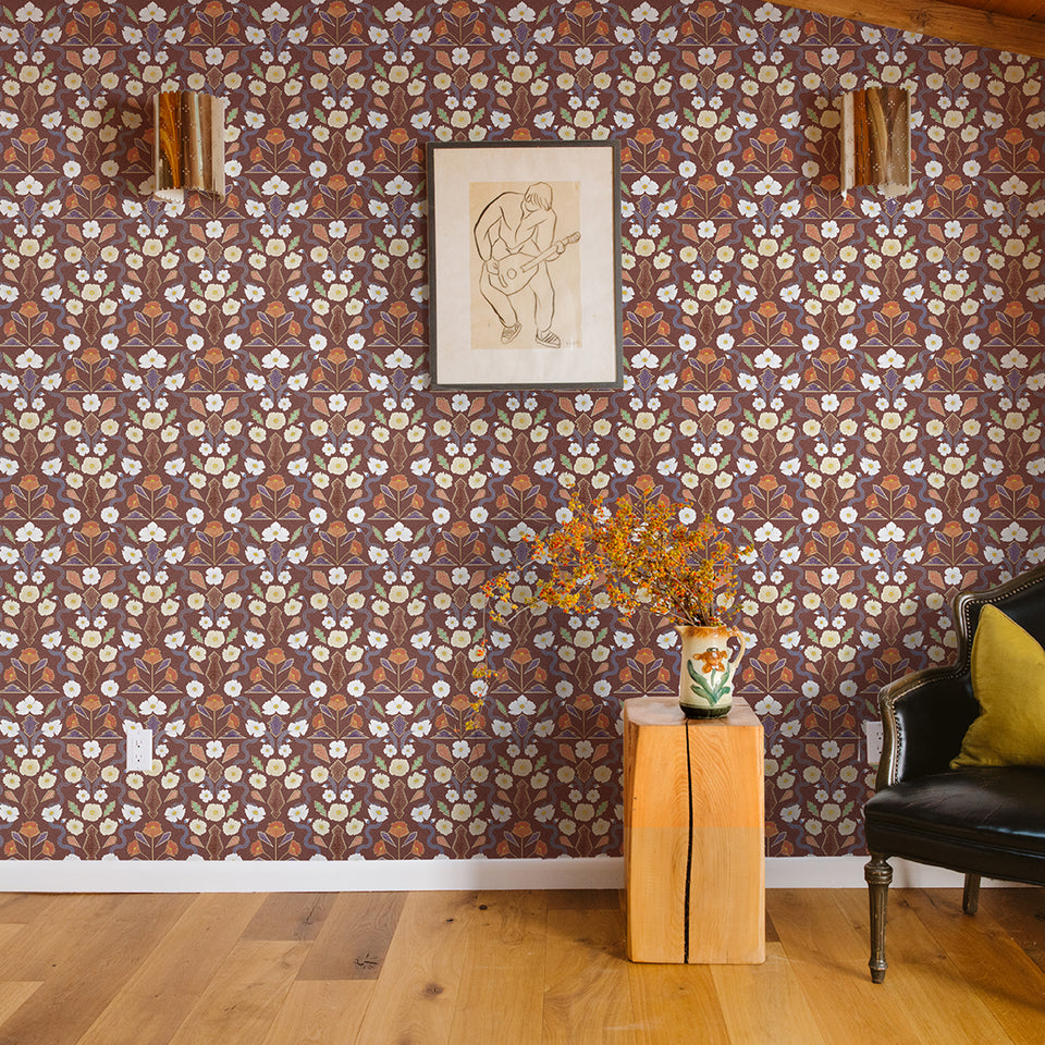 Russet California Poppies Wallpaper