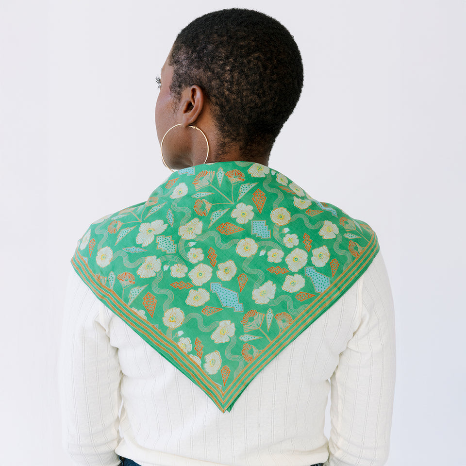 Emerald Morris Square Scarf